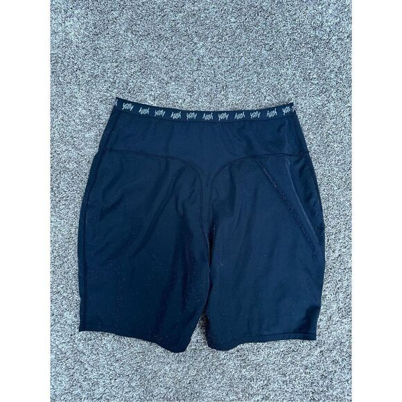 Yitty Fabletics Spotlight Shaping High Waist Short Shimmered Black Plus Size 2X - Picture 6 of 10